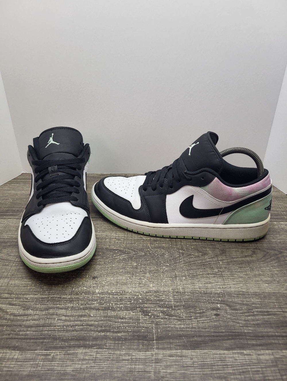 Nike Air Jordan 1 Low Tie Dye  Retro Green White DM1199-100 Men's Size 10.5
